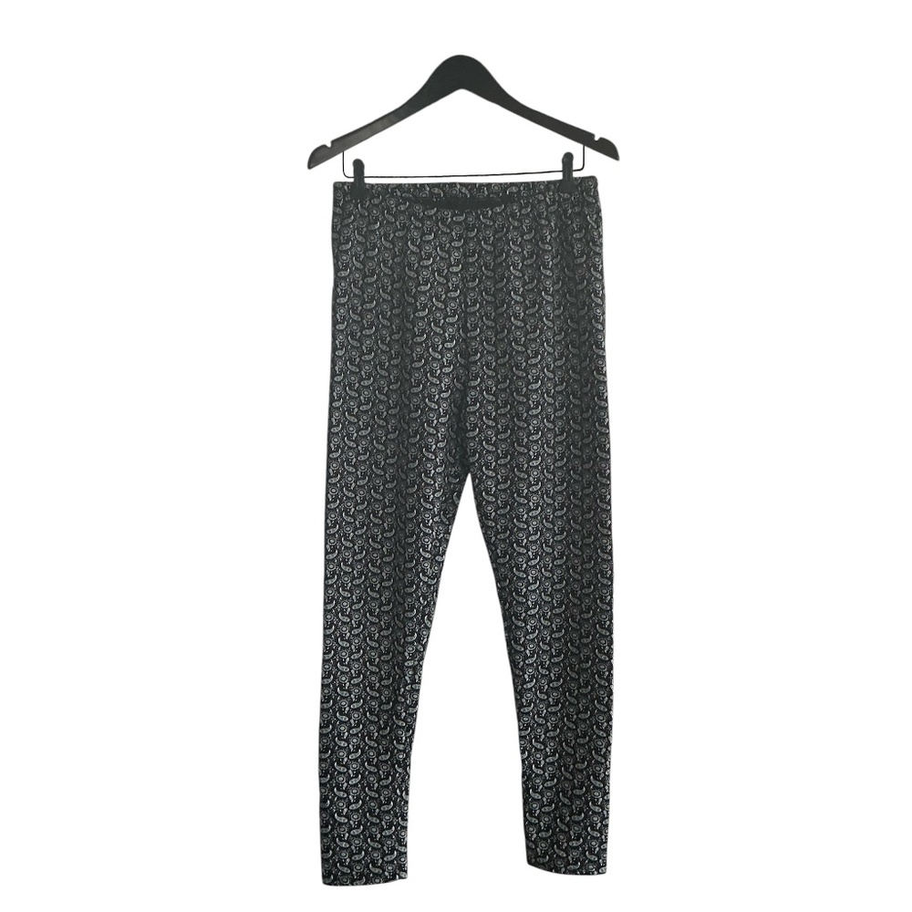 Just Cozy fur-lined paisley print pants